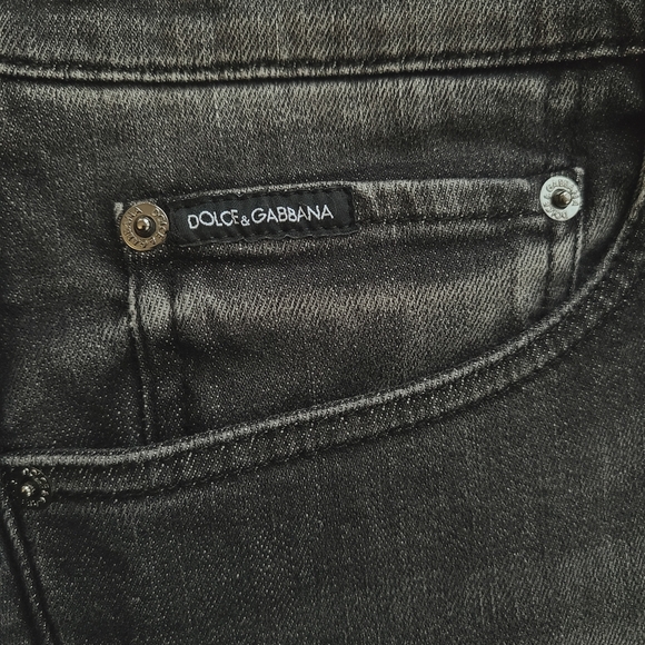 NWOT DOLCE&GABBANA 👑 Skinny Jeans 👖- 38" Waist, Charcoal - Picture 5 of 8